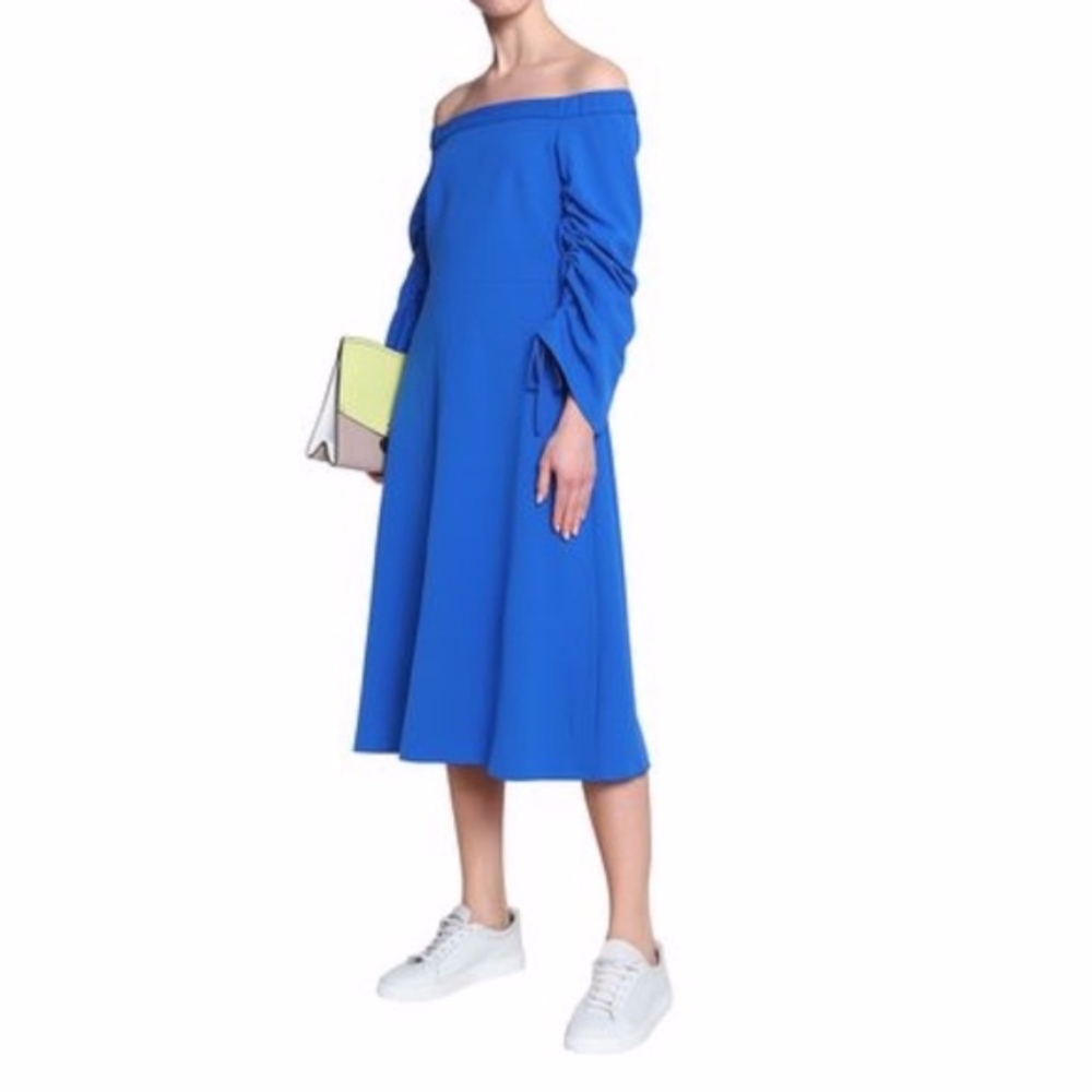 Tibi Crepe Off Shoulder Dress sz 0 worn once